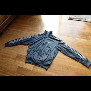 Adidas original 3 strips gray sport jacket